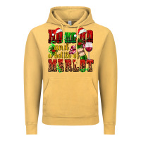 Ho Ho Ho And A Bottle Of Merlot Vintage Hoodie | Teevron