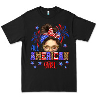 Black All American girl Premium Tee - Neo Western