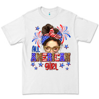 White All American girl Premium Tee - Neo Western