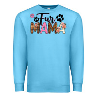 Ocean Blue fur mama Premium Sweatshirt - texasbilliewilder
