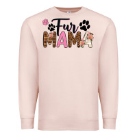 Pale Pink fur mama Premium Sweatshirt - texasbilliewilder