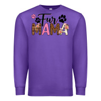 Purple fur mama Premium Sweatshirt - texasbilliewilder