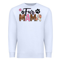 White fur mama Premium Sweatshirt - texasbilliewilder