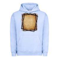 Pigment Grape Ice Burlap and Leopard  Black Frame Urban Hoodie - CowCowDesign