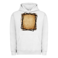 Pigment Lunar Rock Burlap and Leopard  Black Frame Urban Hoodie - CowCowDesign