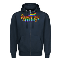 Navy Sounds Gay I'm in Pride LGBTQ Zipper Hoodie - BundleAndBundleShop