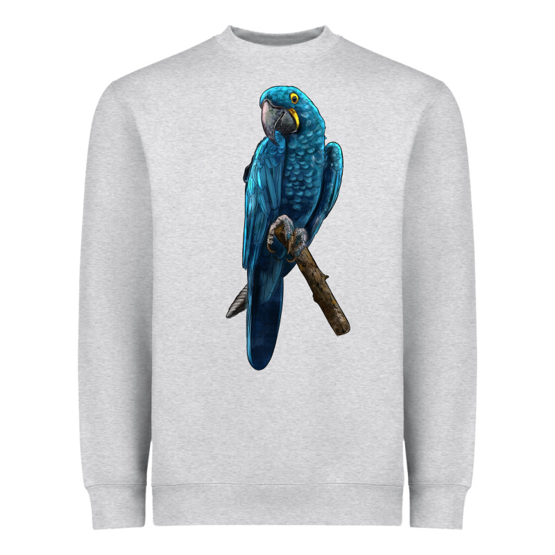 Hyacinth Macaw Heavyweight Sweatshirt by LillyAllenDesigns | Teevron