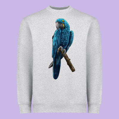 Hyacinth Macaw Heavyweight Sweatshirt Designed By Lillyallendesigns