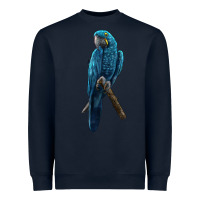 Navy Hyacinth Macaw Heavyweight Sweatshirt - LillyAllenDesigns