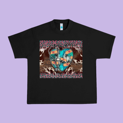 Western Nurse Stethoscope Pink Leopard Urban Heavy Tee Designed By Barkaloodesign