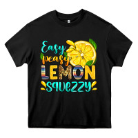 Black easy peasy lemon squezzy Heavy Core Tee - Zillion Design Studio