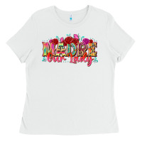 White madre our lady Ladies Tee - texasbilliewilder