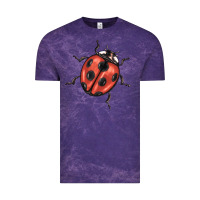 Cloud Purple ladybug Vintage Tee - BarkalooDesign