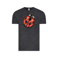 Vintage Black ladybug Vintage Tee - BarkalooDesign