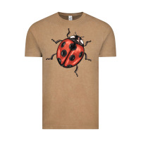 Vintage Coffee ladybug Vintage Tee - BarkalooDesign