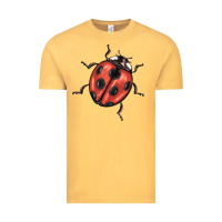 Vintage Mustard ladybug Vintage Tee - BarkalooDesign