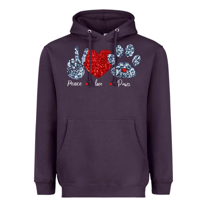 Peace Love Paws Heavyweight Hoodie by Bettercallsaul | Teevron