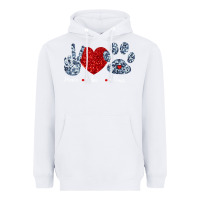 White Peace Love Paws Heavyweight Hoodie - Bettercallsaul
