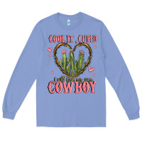 Colony Blue cool it cupid i will find my own cowboy Long Sleeve Tee - MaliasSmallBusiness