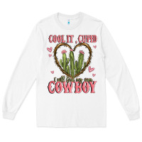 White cool it cupid i will find my own cowboy Long Sleeve Tee - MaliasSmallBusiness
