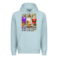 Blue Mist Hallothanksmas coffee cups Premium Hoodie - texasbilliewilder