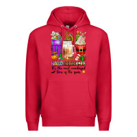 Cardinal Hallothanksmas coffee cups Premium Hoodie - texasbilliewilder