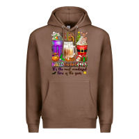 Chestnut Hallothanksmas coffee cups Premium Hoodie - texasbilliewilder