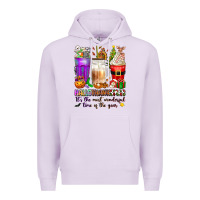 Lilac Hallothanksmas coffee cups Premium Hoodie - texasbilliewilder