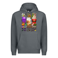 Rock Hallothanksmas coffee cups Premium Hoodie - texasbilliewilder