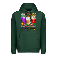 Sports Green Hallothanksmas coffee cups Premium Hoodie - texasbilliewilder