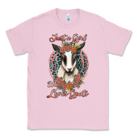 Bubblegum Pink just a girl who loves goats Classic Tee - Jasminsmagicworld