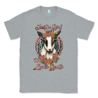 Heather Grey just a girl who loves goats Classic Tee - Jasminsmagicworld