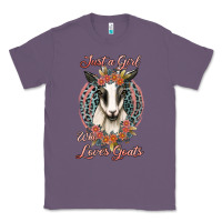 Lavender just a girl who loves goats Classic Tee - Jasminsmagicworld