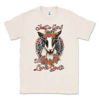 Natural just a girl who loves goats Classic Tee - Jasminsmagicworld