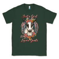 Sports Green just a girl who loves goats Classic Tee - Jasminsmagicworld