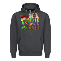 Smoke More Love Less Hate LGBTQ Zipper Hoodie - BundleAndBundleShop
