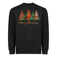 Black western christmas trees merry christmas Heavyweight Sweatshirt - Jasminsmagicworld