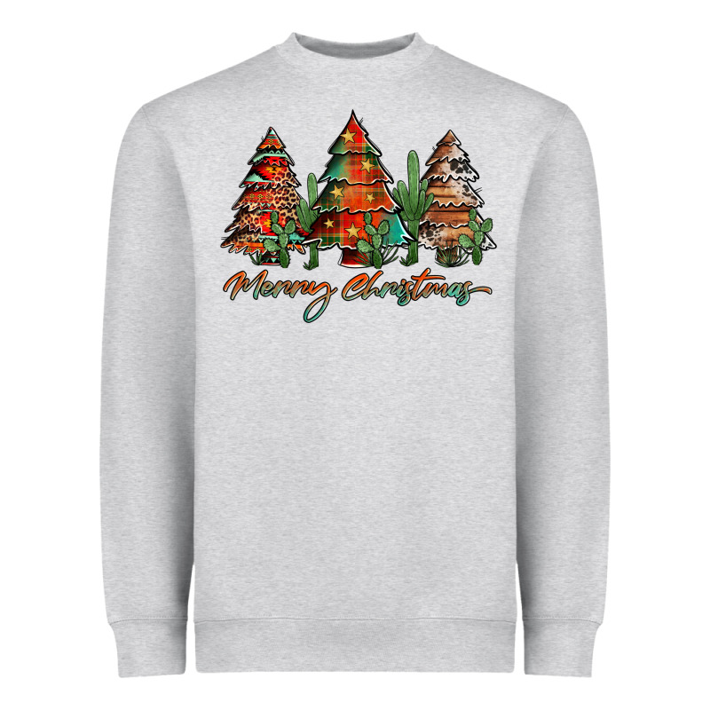 Western Christmas Trees Merry Christmas Heavyweight Sweatshirt by Jasminsmagicworld | Teevron