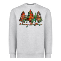 Heather Grey western christmas trees merry christmas Heavyweight Sweatshirt - Jasminsmagicworld