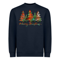 Navy western christmas trees merry christmas Heavyweight Sweatshirt - Jasminsmagicworld