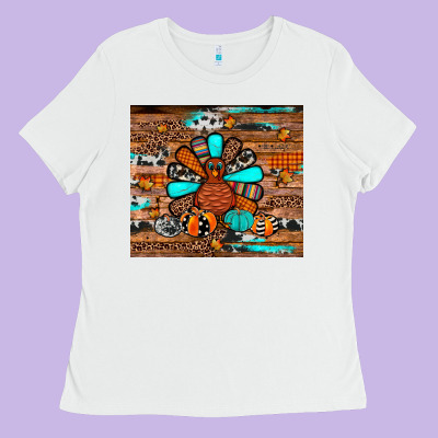 Turkey Ladies Tee Designed By Jahusdesignshop