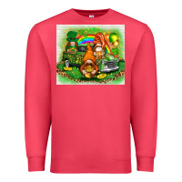 Cardinal st patricks day gnomies with truck Premium Sweatshirt - NancyCooperArtShop