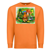 Carrot st patricks day gnomies with truck Premium Sweatshirt - NancyCooperArtShop