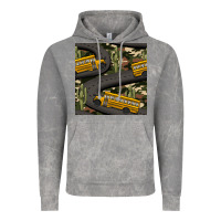 Cloud Rock cactus camouflage school bus seamless pattern Vintage Hoodie - BundleAndBundleShop