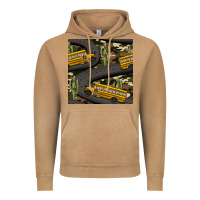 Vintage Camel cactus camouflage school bus seamless pattern Vintage Hoodie - BundleAndBundleShop