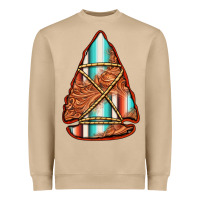 Mushroom turquoise serape tooled leather arrowhead Heavyweight Sweatshirt - Jasminsmagicworld