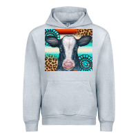 Heather Grey Cow Tumbler Urban Hoodie - CowCowDesign