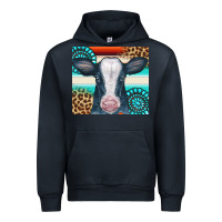 Navy Cow Tumbler Urban Hoodie - CowCowDesign
