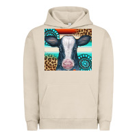 Pigment French Oak Cow Tumbler Urban Hoodie - CowCowDesign