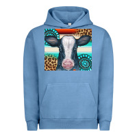 Pigment Pebble Blue Cow Tumbler Urban Hoodie - CowCowDesign